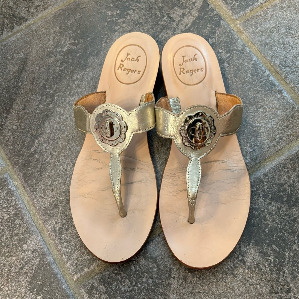 🌾SALE🌾Jack Rogers silver lilah sandals